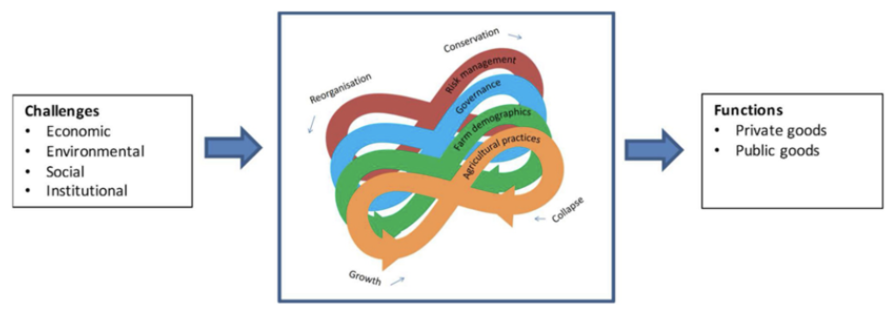 农业适应性循环示意图